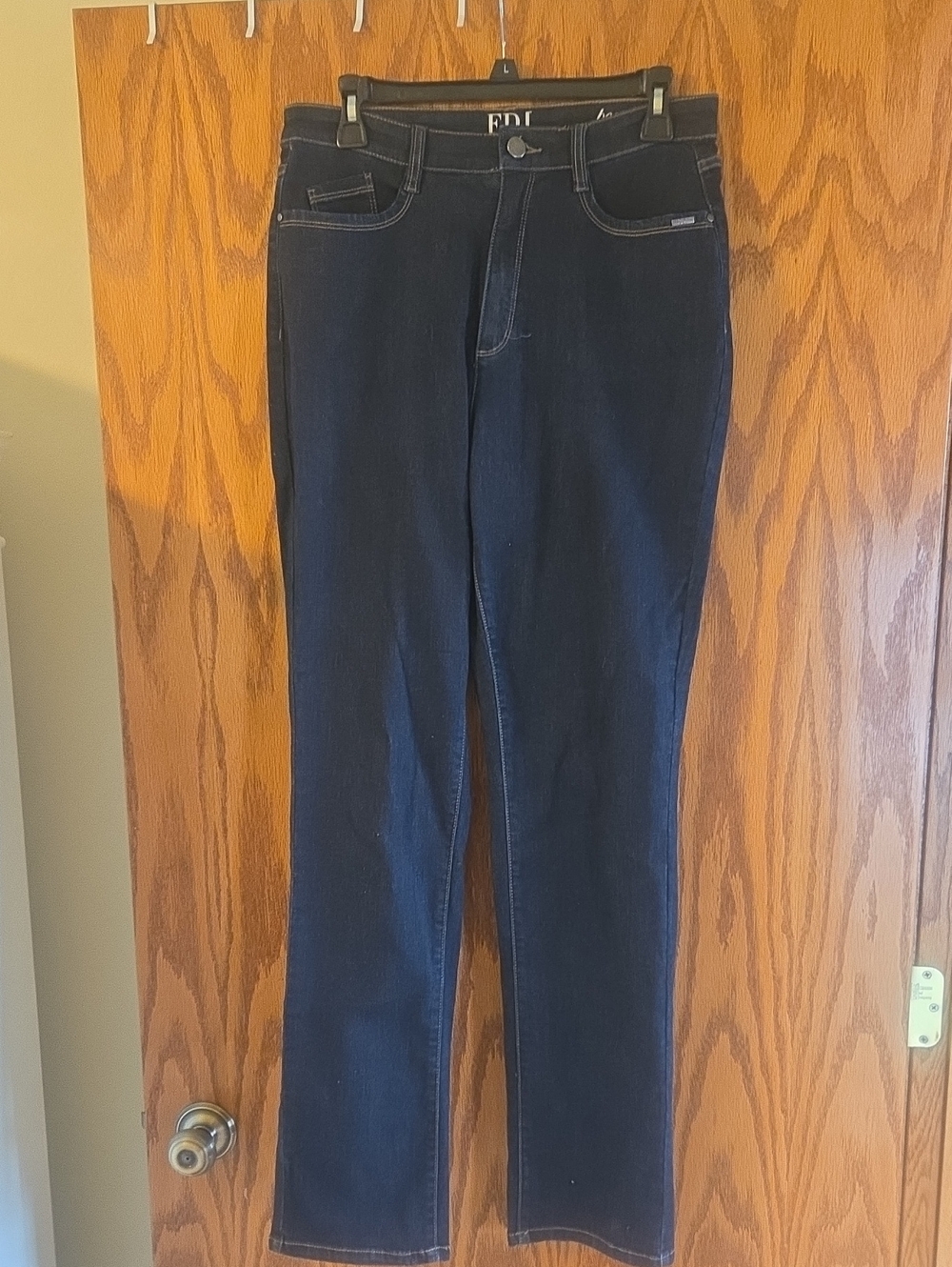 EDC by Esprit Women’s Straight Leg Jeans in Dark Blue